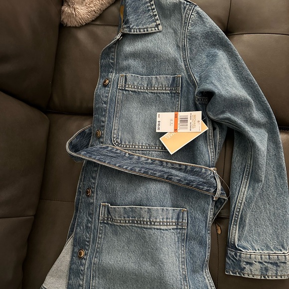 MK denim belted jacket size S NWT - Picture 6 of 7